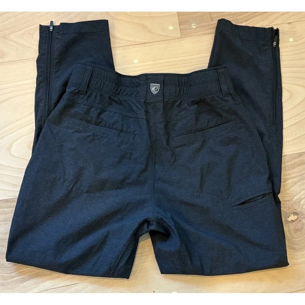 Kuhl Weekender Pants Men's 32x30 Black Tuff Lite Stretch Zip Ankle Hiking Gray